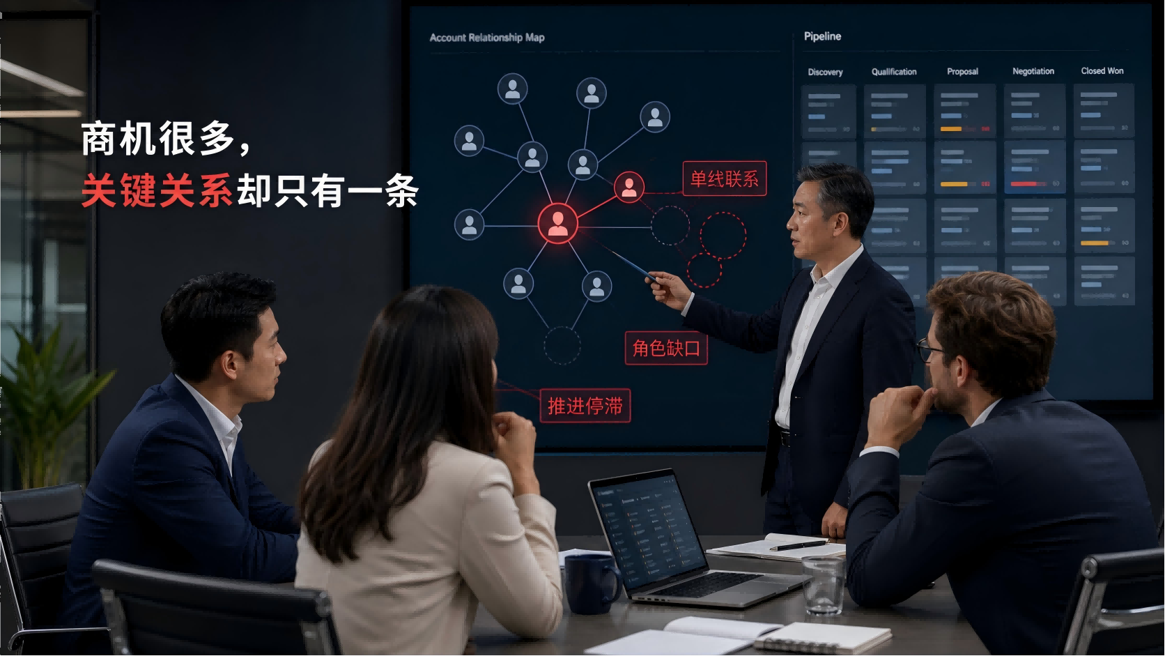 多角色触达率从31%升至68%：一家B2B企业用AI陪练改造关键人推进