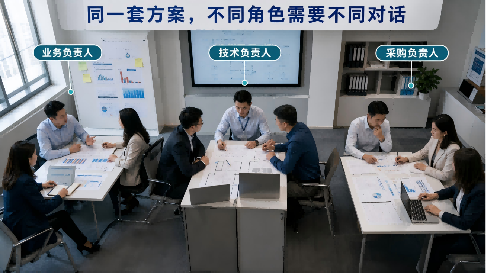 同一套B2B方案面对不同决策角色Megaview如何生成差异化AI训练